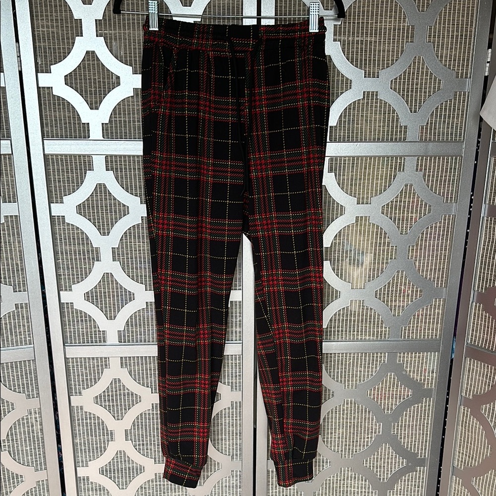 Shosho Black and Red Pajama Set Intimates & Sleepwear